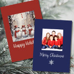 Snowman-Familie lächeln Feiertagskarte<br><div class="desc">In dieser Urlaubssaison können Sie sich mit unserer herzlichen "Frosty Family Festivals" Urlaubskarte den Zauber des Winters gönnen. Mit einer reizvollen Schneemannsfamilie in gemütlichen Winterhütten und Schals, Set vor einem Hintergrund von leicht fallenden Schneeflocken im ruhigen Abend, strahlt diese Karte die Freude und Zusammengehörigkeit der Saison aus. (Erstellt mit generativen...</div>