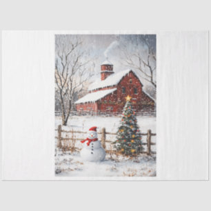 Snowman Farm Seidenpapier