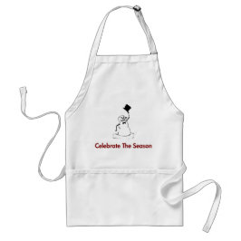 Snowman feiert die Jahreszeit Schürze