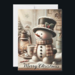 Snowman Feiertagskarte<br><div class="desc">Freude verteilen,  jubeln,  alles fröhlich und immer glücklich sein! Die Weihnachtskarten sollen das ganze Jahr über aufheitern.</div>