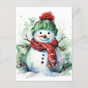 Snowman Feiertagspostkarte