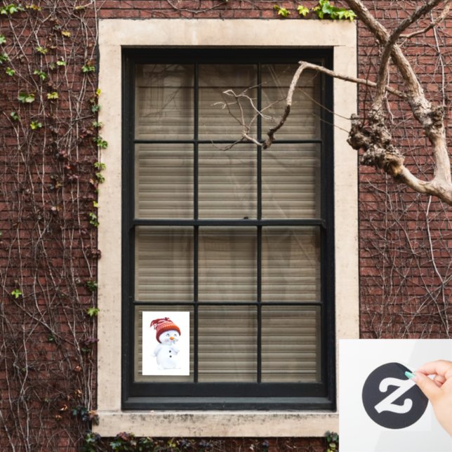 Snowman Fensteraufkleber (Fenster Zuhause)
