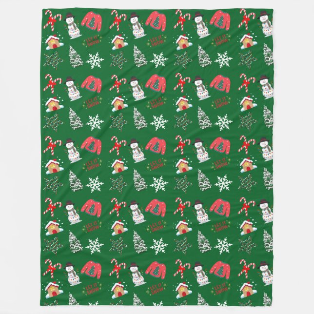 Snowman Fleece Blanket (Vorderseite)
