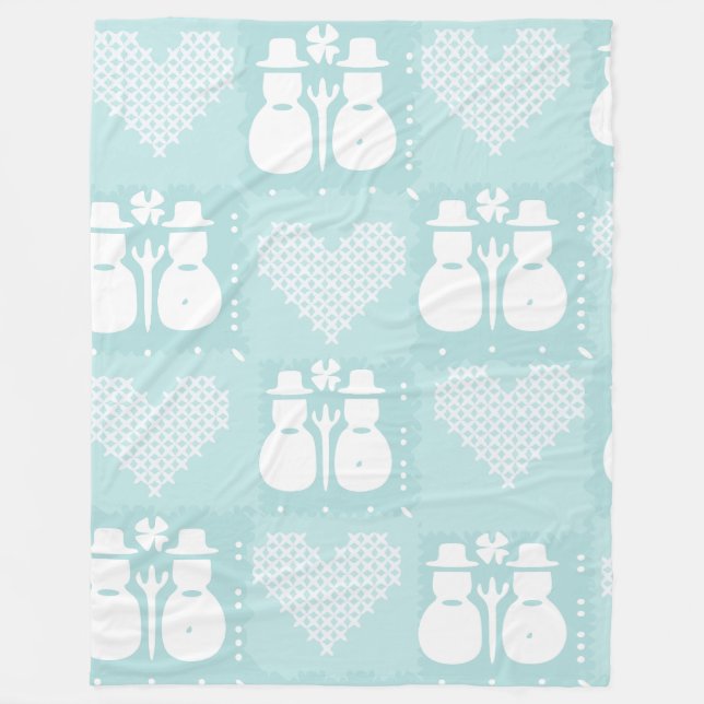 Snowman Fleecedecke (Vorderseite)