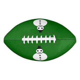 Snowman Football lächelt Weihnachten
