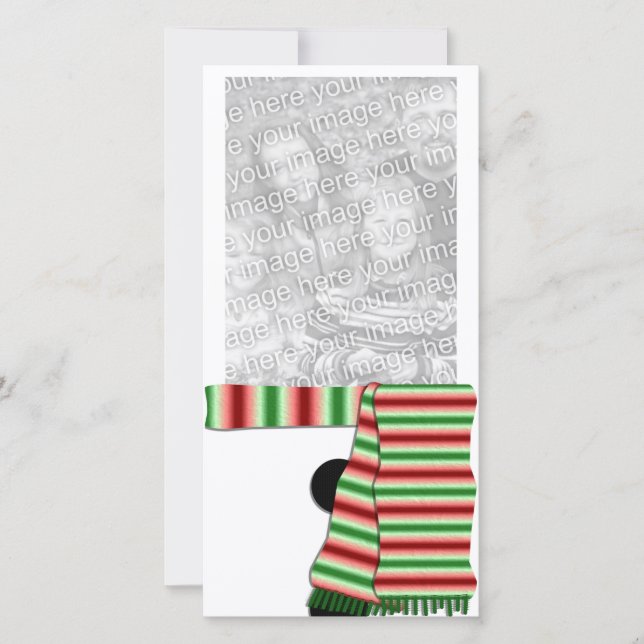 Snowman-Fotokarte (Vorderseite)