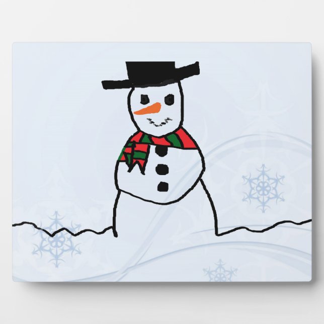 Snowman Fotoplatte (Vorderseite)