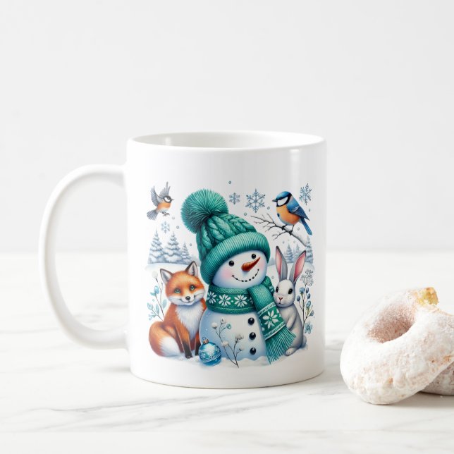 Snowman & Friends Coffee Tasse (Mit Donut)