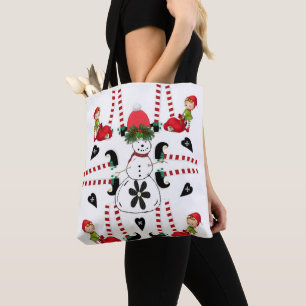 Snowman Frohe Weihnachten Frauen Tragetaschen Elf Tasche