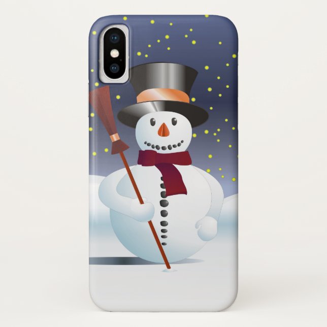 Snowman für Weihnachten Case-Mate iPhone Hülle (Rückseite)