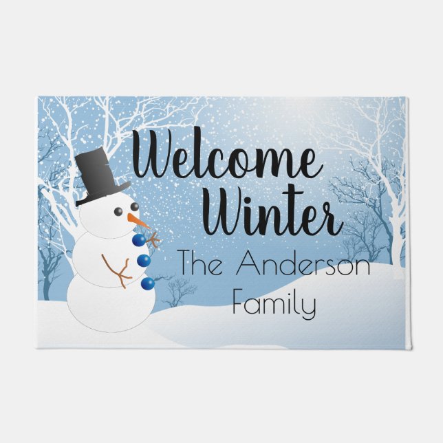 Snowman Fußmatte (Vorderseite)