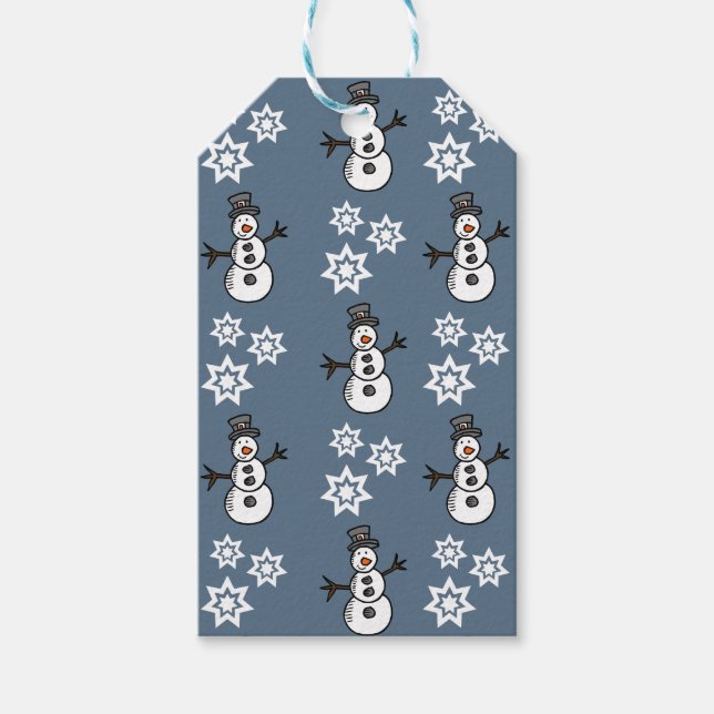 Snowman Geschenkanhänger (Vorderseite)