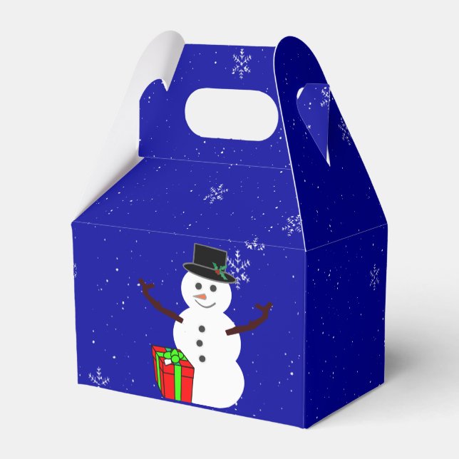 Snowman-Geschenkboxen Geschenkschachtel (Rückseite)