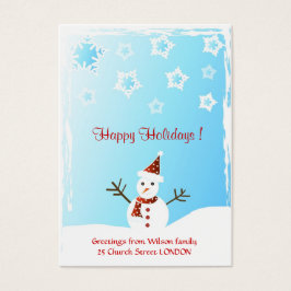 Snowman - Geschenkkarte