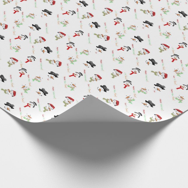 Snowman Geschenkpapier (Ecke)