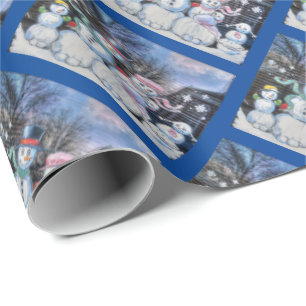 Snowman Geschenkpapier