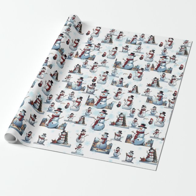 Snowman Geschenkpapier (Ungerollt)