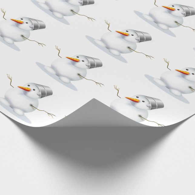 Snowman Geschenkpapier (Ecke)