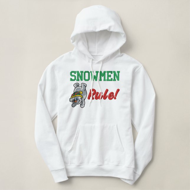 Snowman gesticktes Shirt (Design vorne)