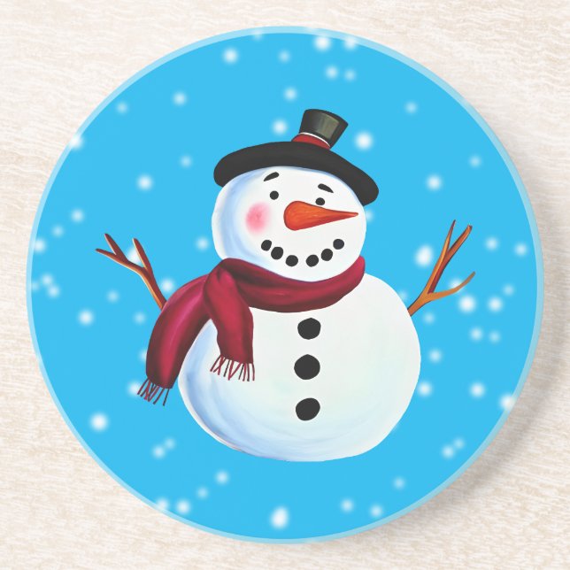 Snowman Getränkeuntersetzer (Vorne)