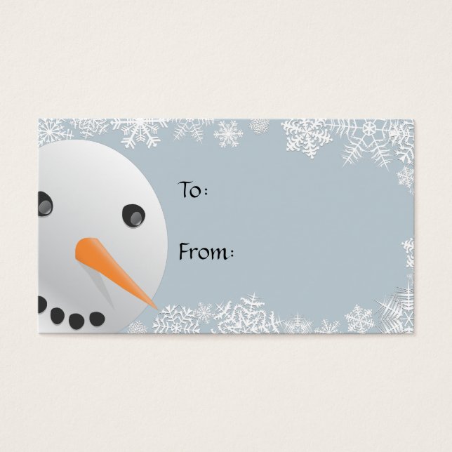 Snowman Gift Tags (Vorderseite)