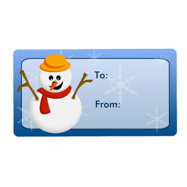 Snowman Gift Tags (Vorne)
