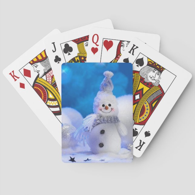Snowman - glückliche Ferien Spielkarten (Rückseite)