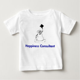 Snowman Happiness Consultant Baby T-shirt