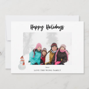 Snowman Happy Holidays Foto