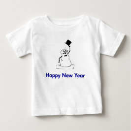 Snowman Happy New Year Baby T-shirt