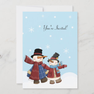SNOWMAN Hiver Invitation