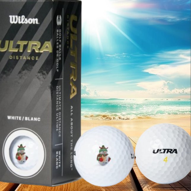 Snowman Holding Stars Golf Ball (Von Creator hochgeladen)