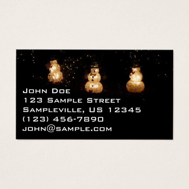 Snowman Holiday Light Display (Vorderseite)