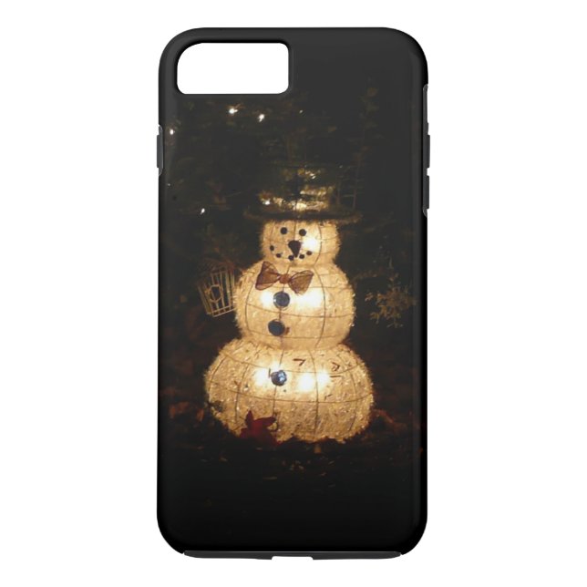 Snowman Holiday Light Display Case-Mate iPhone Hülle (Rückseite)