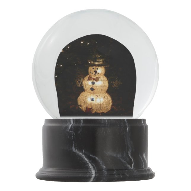 Snowman Holiday Light Display Schneekugel (Vorderseite)