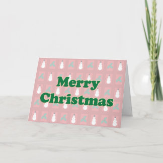 Snowman Holly - Red Frohe Weihnachten