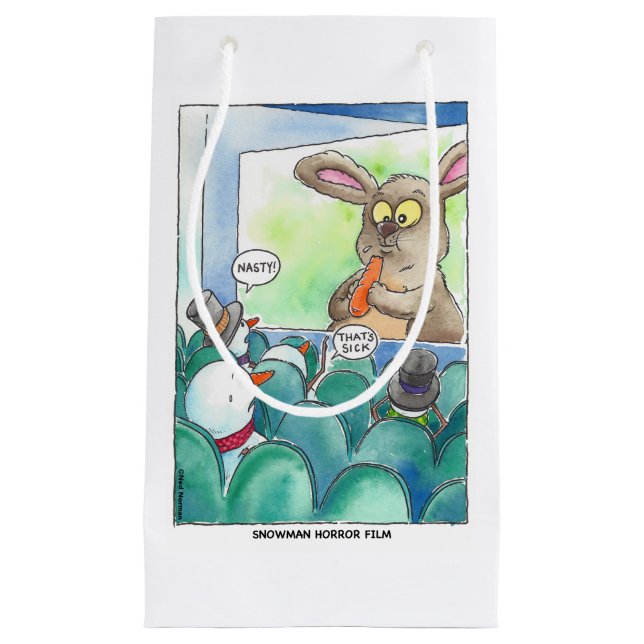 Snowman-Horror-Film-Geschenk-Tasche Kleine Geschenktüte (Vorderseite)