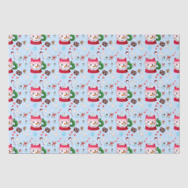 Snowman Hot Chocolate Fun Seidenpapier
