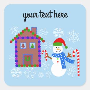 Snowman & House #1-2 Stickers