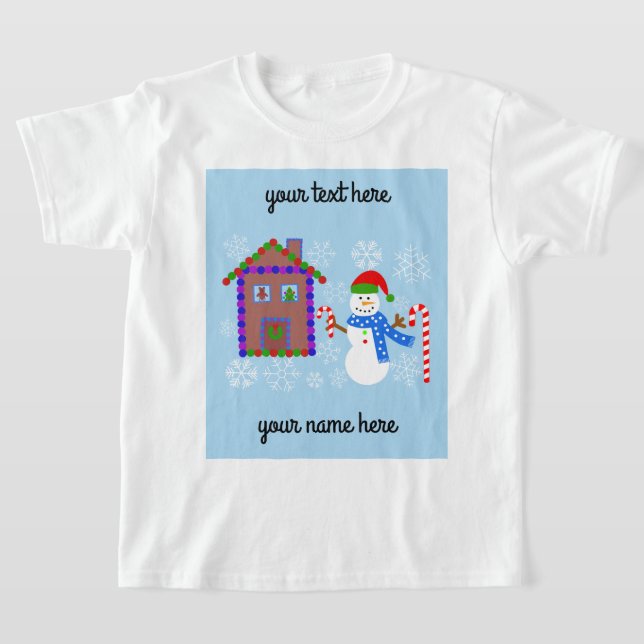 Snowman & House #1 T - Shirt (Ablage )
