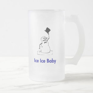 Snowman Ice Ice Baby Mattglas Bierglas