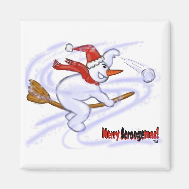 Snowman im Zimmer Magnet (Vorne)