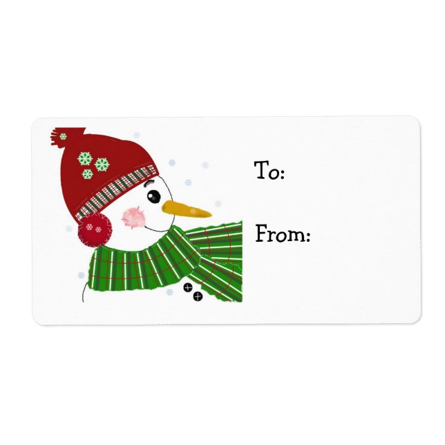 Snowman in Red Hat und Green Scarf (Vorne)