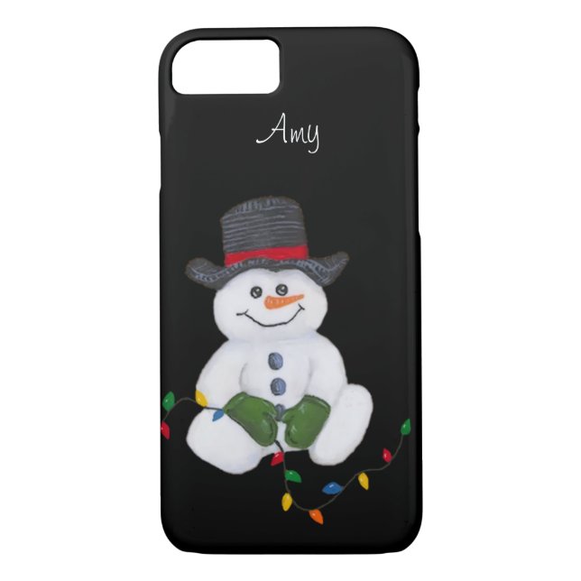 Snowman iPhone 7 Fall Case-Mate iPhone Hülle (Rückseite)