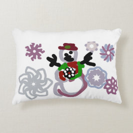 Snowman joy kind dekokissen