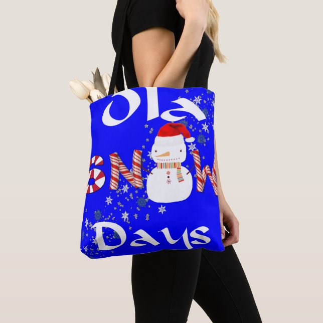 Snowman Joyeux Noël Sacs fourre-tout femmes Snowda (De près)