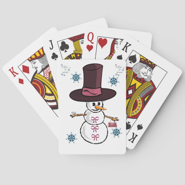 Snowman-Kartenspiel Spielkarten (Rückseite)