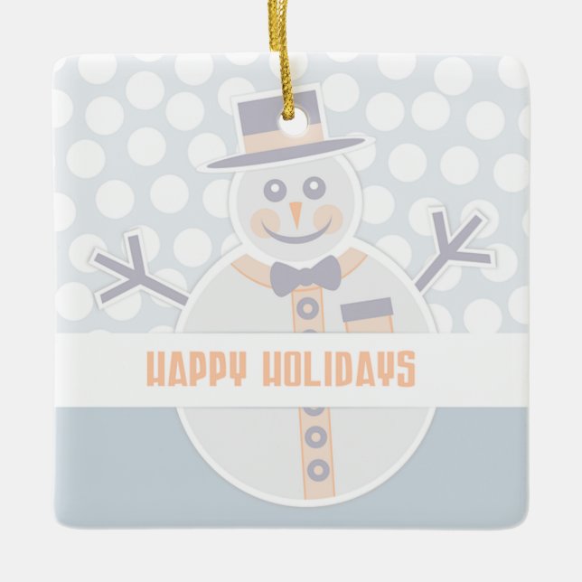 Snowman Keramikornament (Vorderseite)