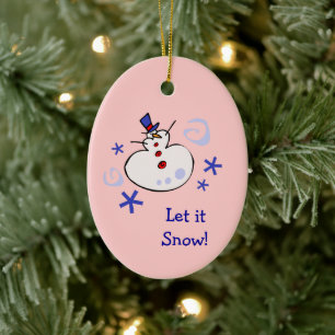 Snowman Kids Holiday Keramikornament