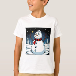 Snowman-Kinderhemd T-Shirt